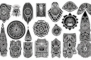 Tribal spiritual grateful tattoo idea