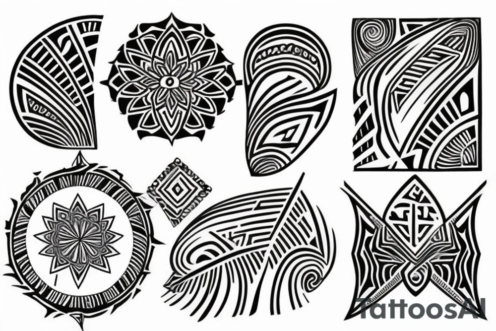 Tribal spiritual grateful tattoo idea