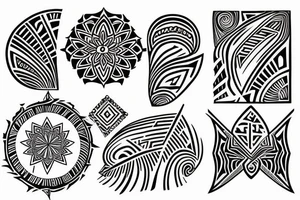 Tribal spiritual grateful tattoo idea
