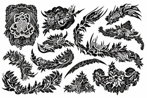 create a tattoo for the backspine tattoo idea