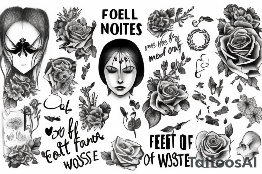 “but to feel nothing so as not to feel anything… what a waste” tattoo idea