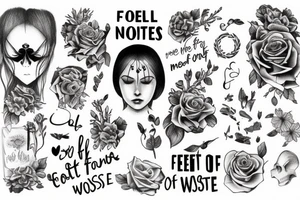 “but to feel nothing so as not to feel anything… what a waste” tattoo idea