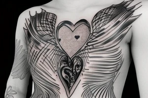 Corset heart tattoo idea