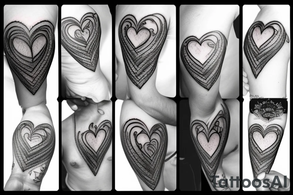 Corset heart tattoo idea