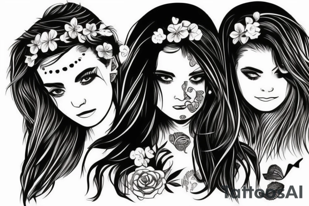 Two girls in a 69 position tattoo idea