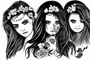 Two girls in a 69 position tattoo idea