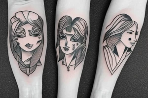 Two girls in a 69 position tattoo idea