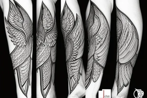 arrow with wings tattoo idea