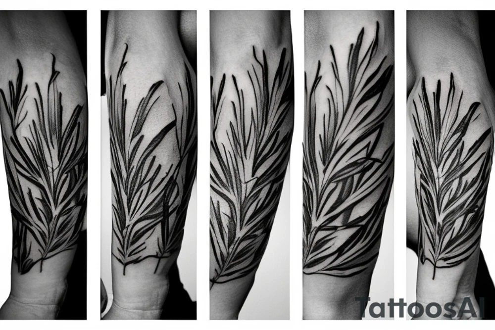 Bundle of Rosemary tattoo idea