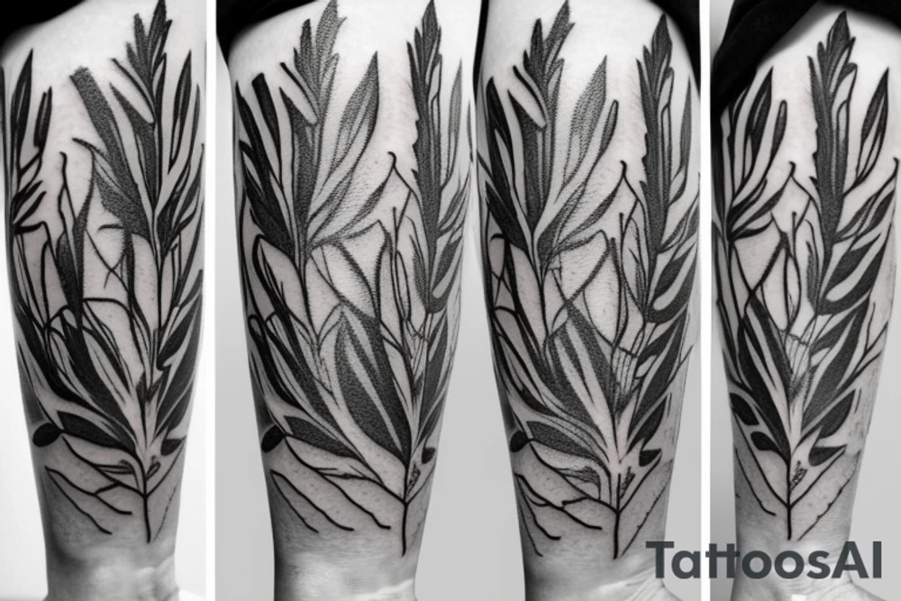 Bundle of Rosemary tattoo idea