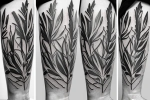 Bundle of Rosemary tattoo idea