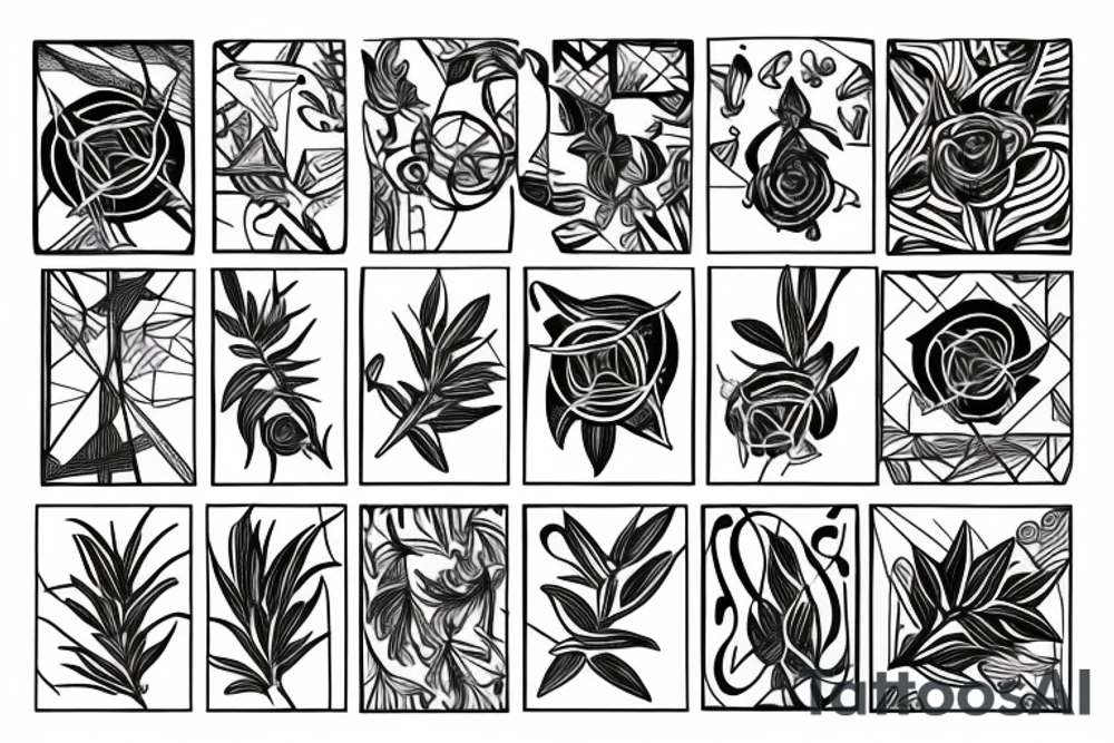 Bundle of Rosemary tattoo idea