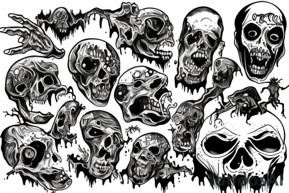 Zombie tattoo idea