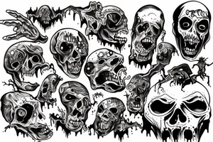 Zombie tattoo idea