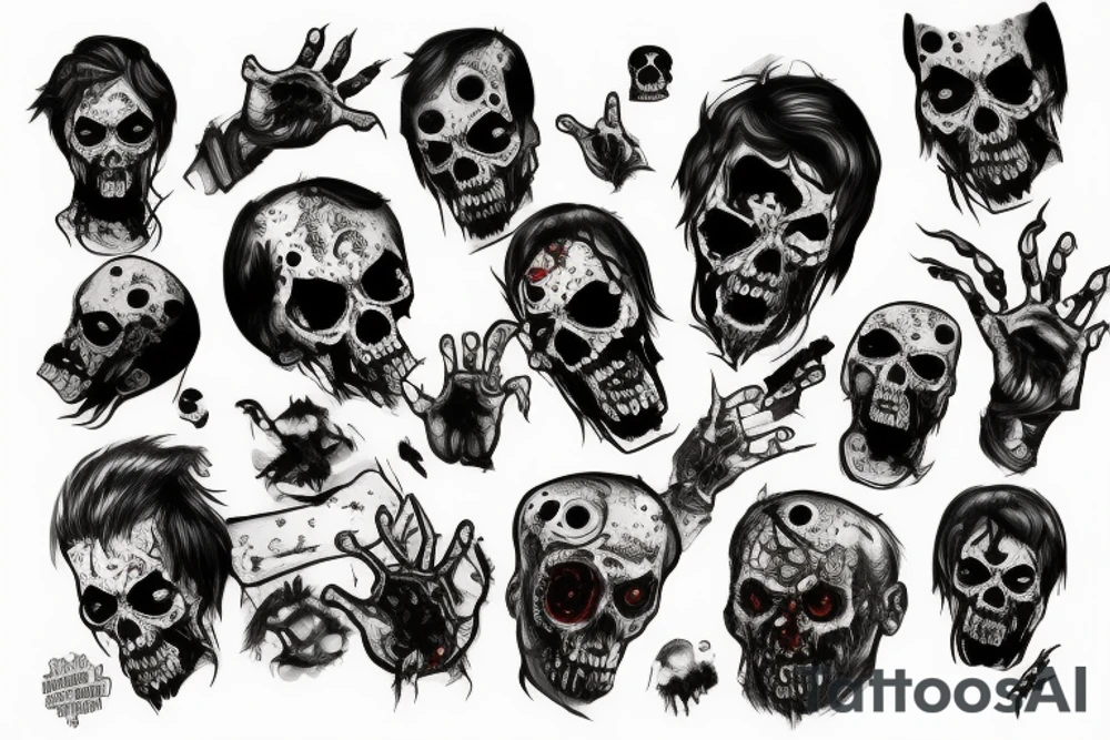 Zombie tattoo idea