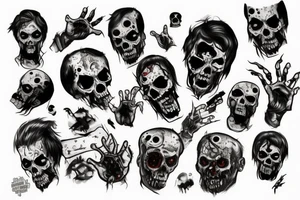 Zombie tattoo idea