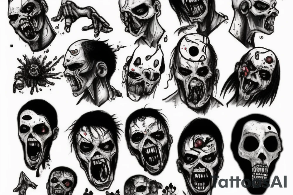 Zombie tattoo idea