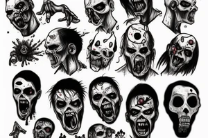 Zombie tattoo idea