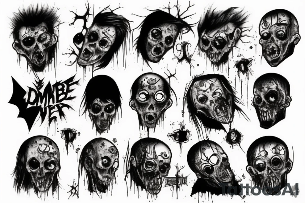 Zombie tattoo idea