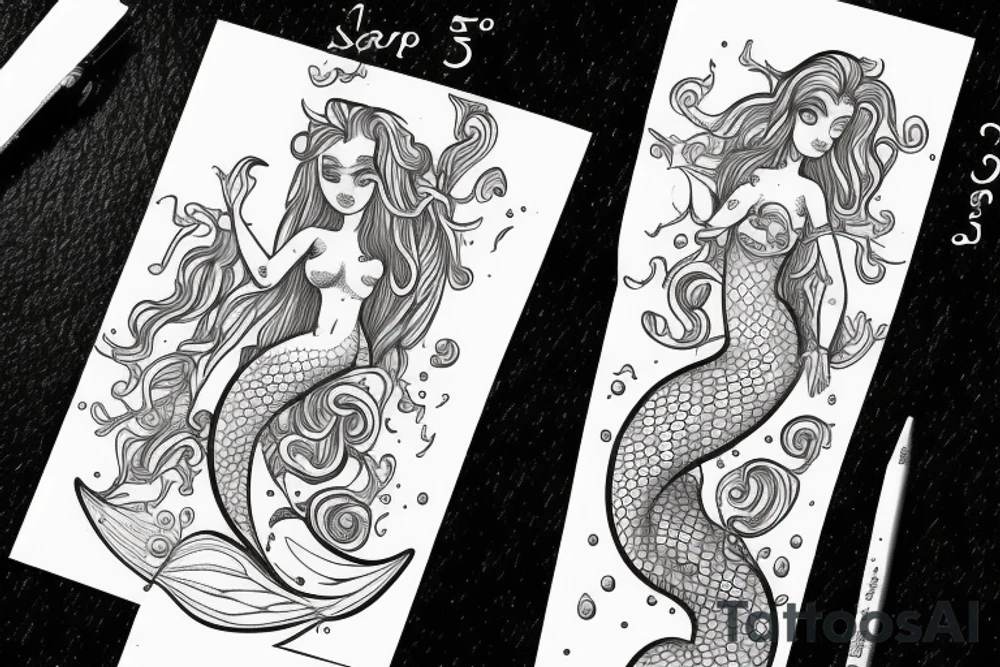 mermaid tattoo idea