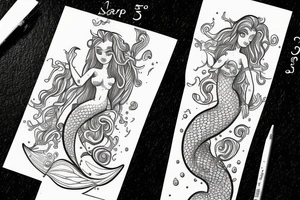 mermaid tattoo idea