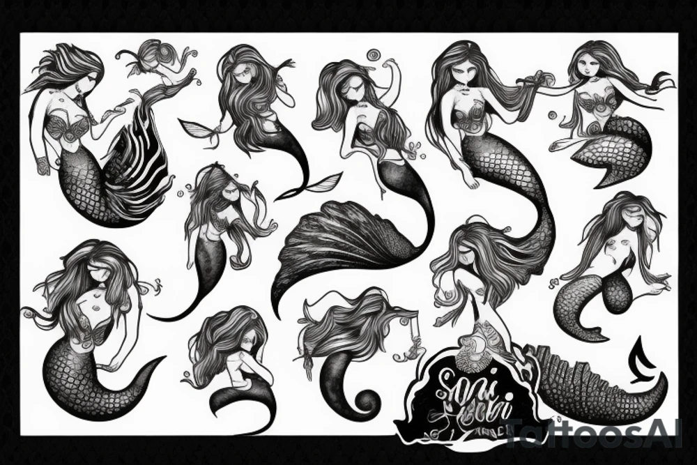 mermaid tattoo idea
