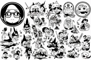 uyanga
hayao miyazaki tattoo idea