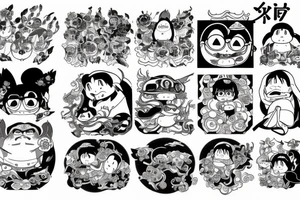uyanga
hayao miyazaki tattoo idea