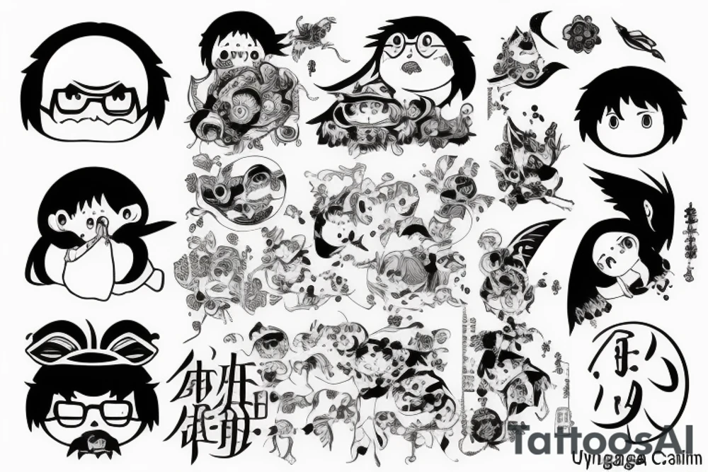 uyanga
hayao miyazaki tattoo idea