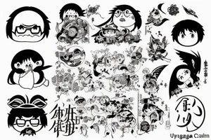 uyanga
hayao miyazaki tattoo idea