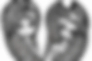 Angel which has bottom part of tree and top part angel tattoo idea