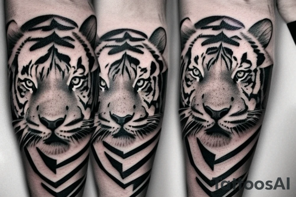 tiger realistic minimal impressive small size tattoo idea tiger realistic minimal impressive small size tattoo idea