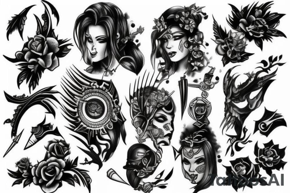 warrior tattoo idea