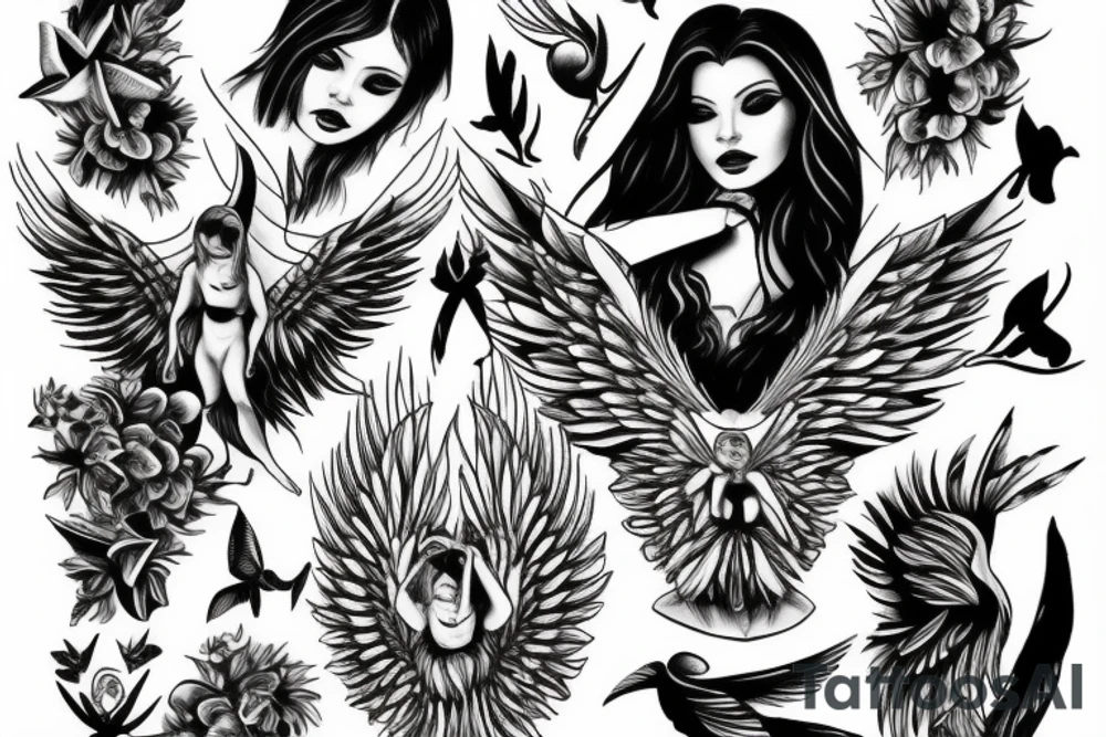 angel tattoo idea