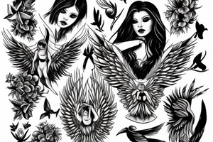 angel tattoo idea