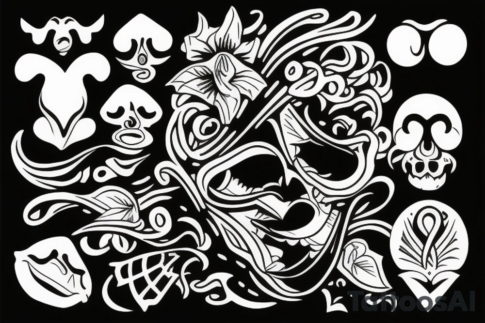 Mouths tattoo idea