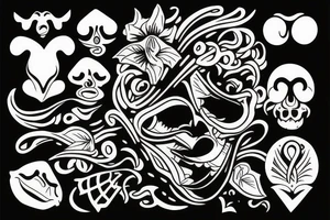 Mouths tattoo idea