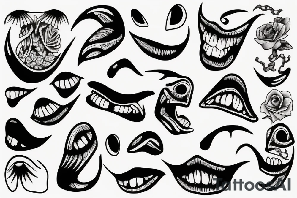 Mouths tattoo idea