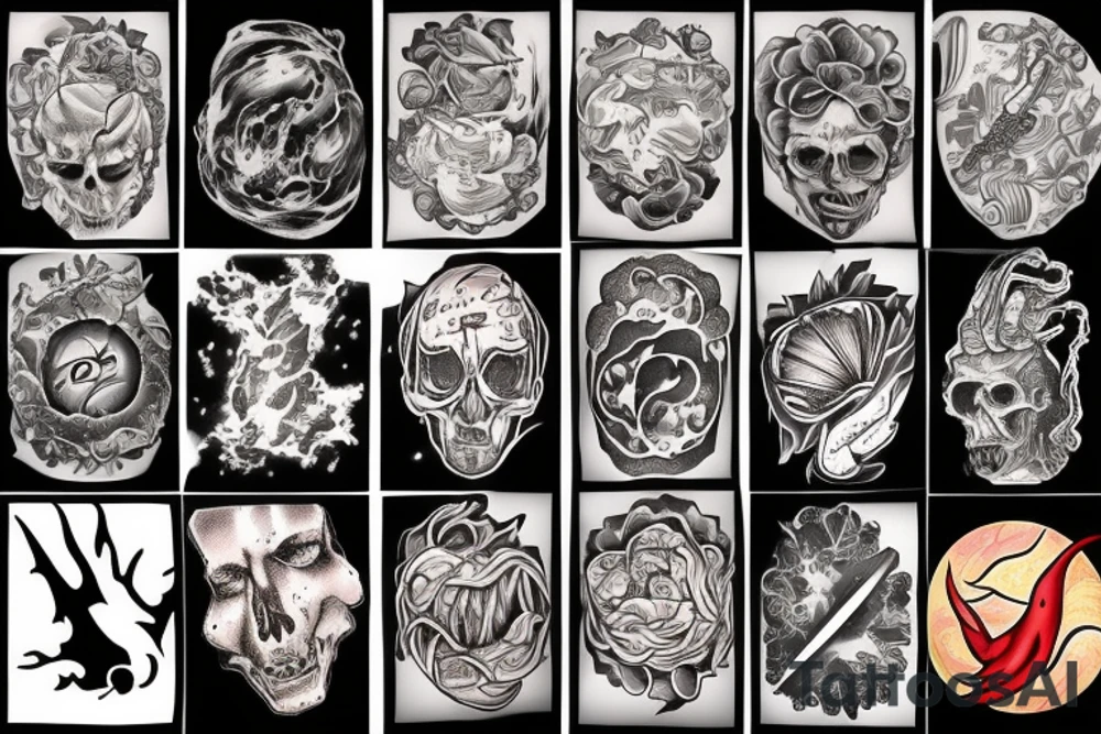 The earth exploding tattoo idea