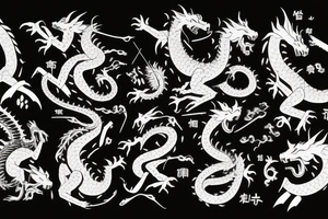 lone samurai and a dragon tattoo idea