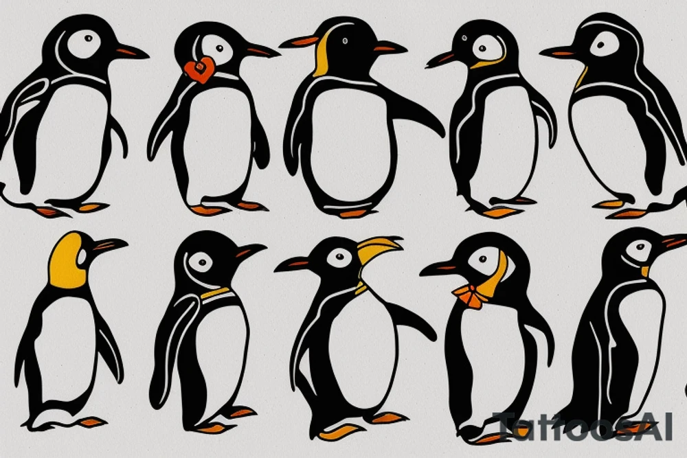 Penguin tattoo idea