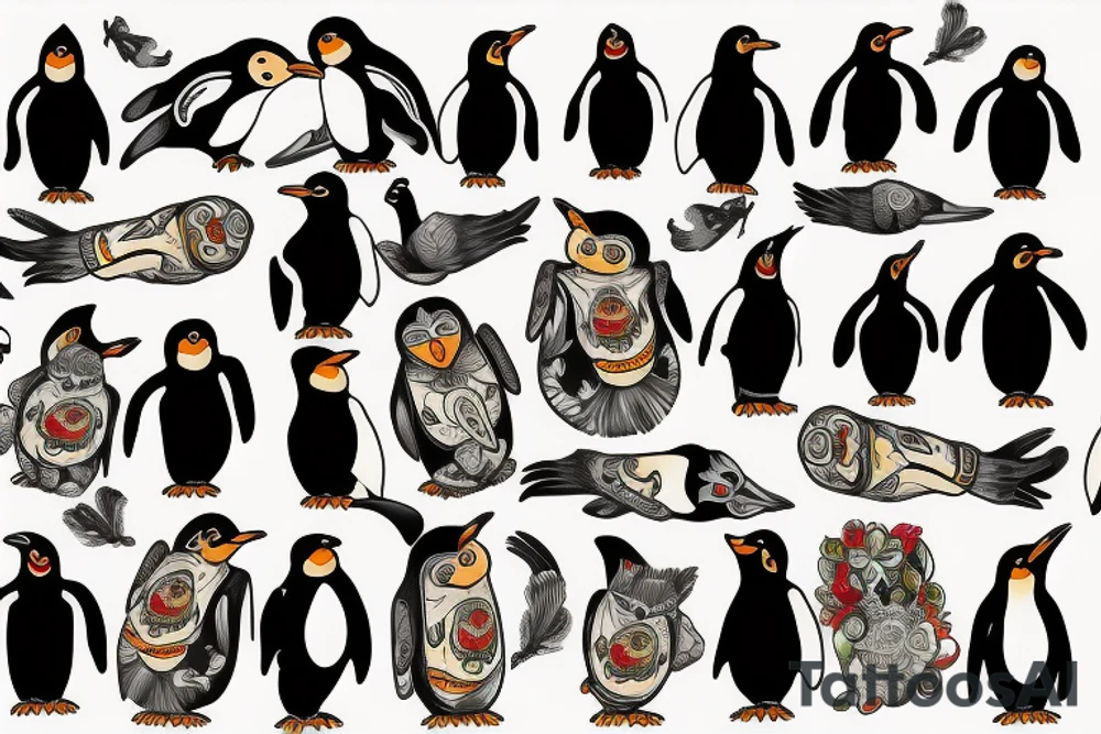 Penguin tattoo idea