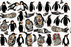 Penguin tattoo idea