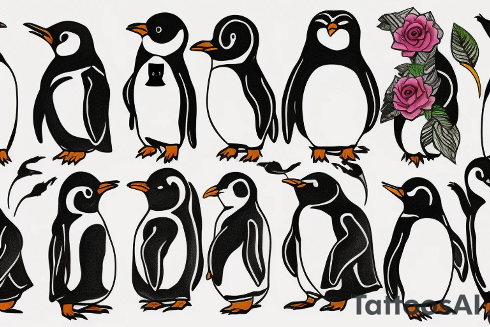 Penguin tattoo idea