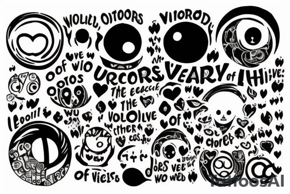 A world of only Victors. A
world of only peace. A world of only
love. I will create such a world.
I am… the ghost of the uchiha tattoo idea