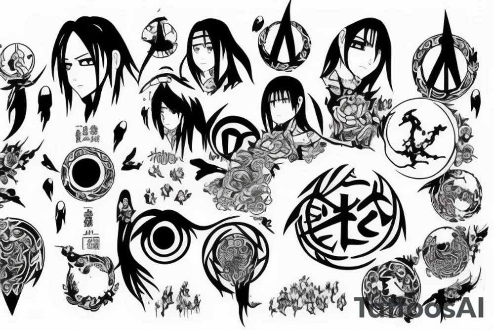 A world of only Victors. A
world of only peace. A world of only
love. I will create such a world.
I am… the ghost of the uchiha tattoo idea