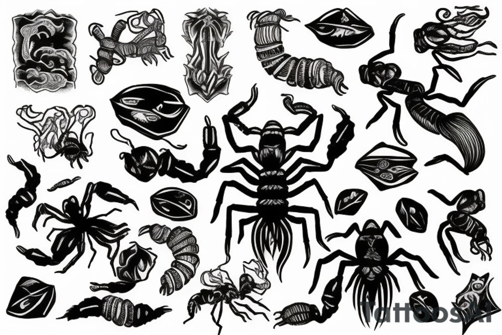 scorpion tattoo idea