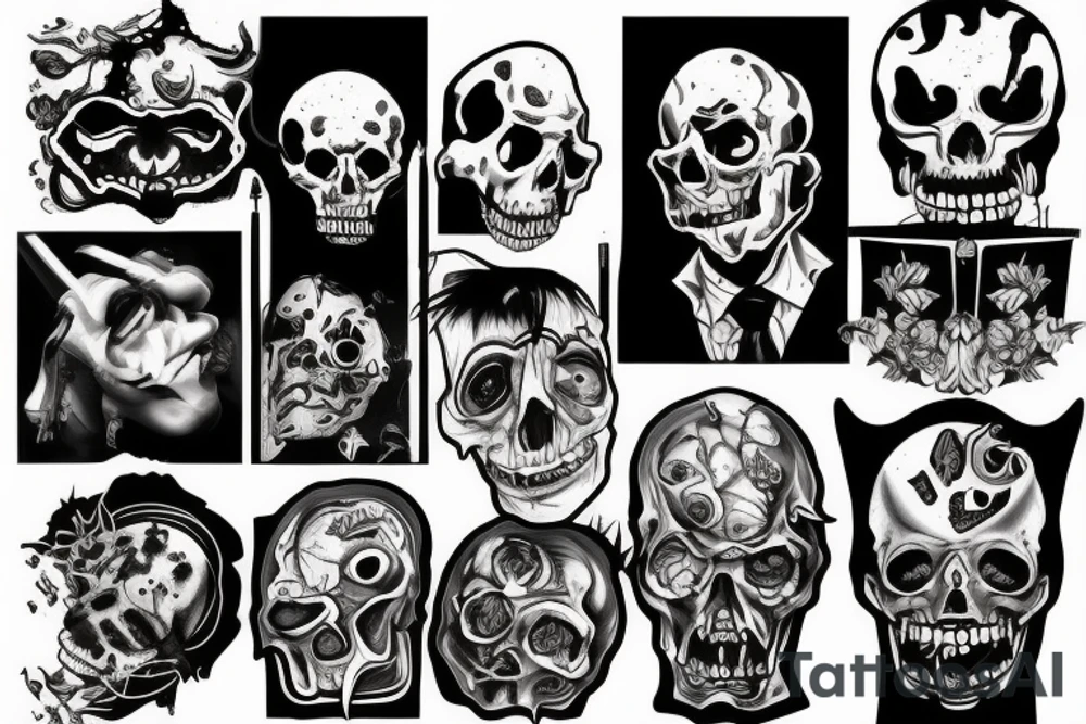 Horror but funny tattoo idea