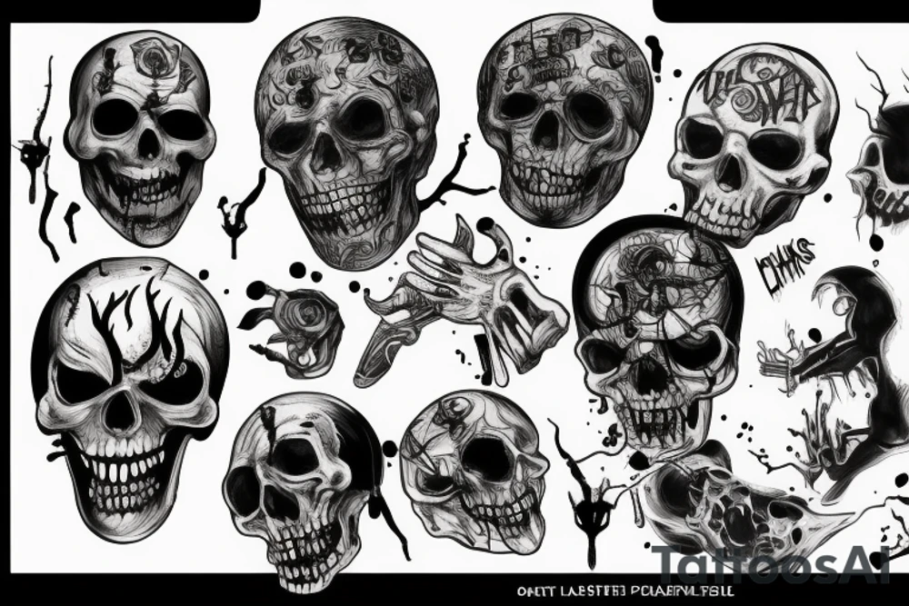 Horror but funny tattoo idea