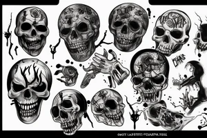 Horror but funny tattoo idea